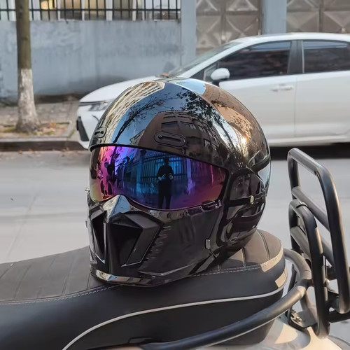 Retro motorcycle helmet abs - helmet,
